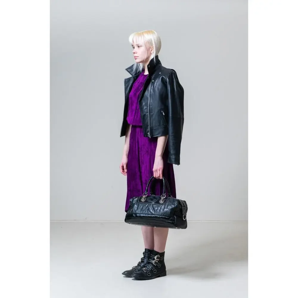 Isabel Marant Purple Ribbed Short Sleeve Maxi Dress - Picture 5 of 5